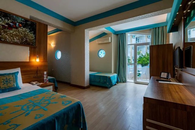 غرفة عائلية بحمام مشترك، Miarosa Kemer Beach 4/10