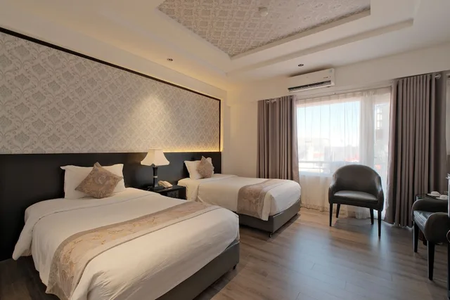 غرفة سوبيريور بسريرين منفصلين بإطلالة على المدينة، Rosaleen Boutique Hotel 4/10