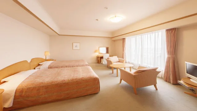 غرفة قياسية بسريرين منفصلين في الملحق، Plaza Inn Mizusawa 1/1