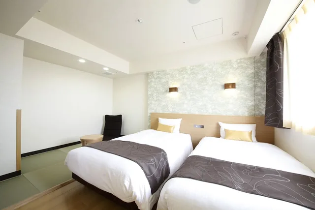 غرفة بسريرين منفصلين، Hotel Lifetree Hitachinoushiku 1/4