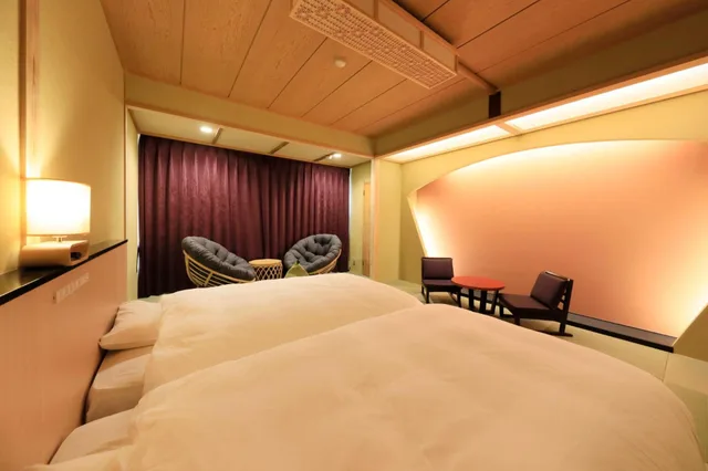 غرفة بسريرين منفصلين، JAPANESE ONSEN HOTEL MASUYA 5/6
