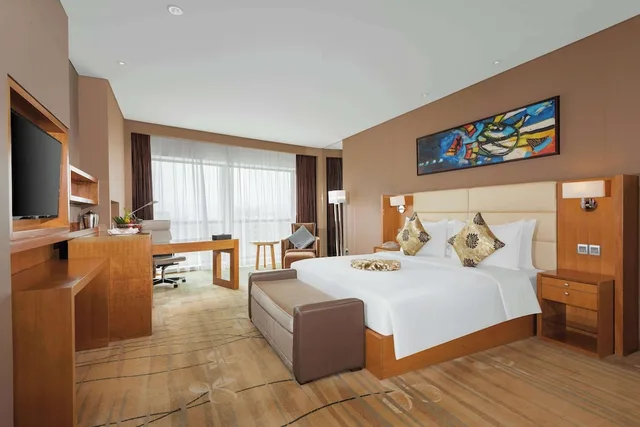 غرفة تنفيذية بسرير كينج للمدخنين، Wyndham Putian Downtown 3/4