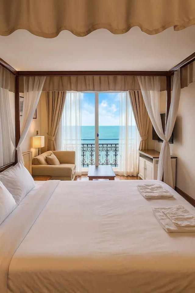 غرفة ديلوكس بسرير كينج بإطلالة على البحر، The Orchid Hotel And Spa Kalim Bay 8/10