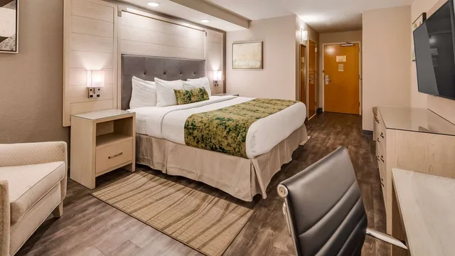غرفة بسرير كينج بحوض استحمام لذوي الإعاقة، Best Western Premier I-95 Savannah Airport/ Pooler West 3/3