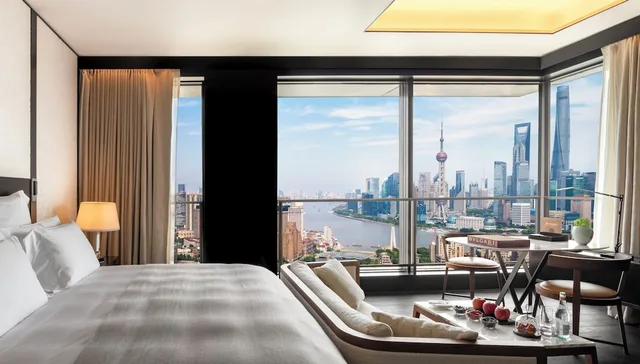 Tower, Premium, King Bed, BULGARI HOTEL SHANGHAI 3/8