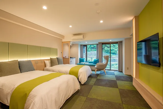 غرفة غربية بسريرين منفصلين، Kinugawa Onsen Hotel 1/2