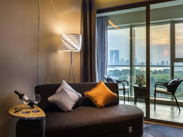 غرفة ديلوكس بسريرين منفصلين، Novotel Suzhou Sip 4/8