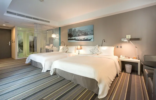 غرفة عائلية بسريرين مزدوجين، Hotel Day Plus Tamsui 2/5