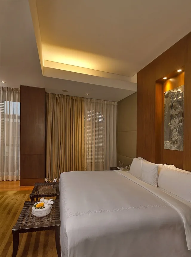 جناح بسرير كوين بإطلالة على الحديقة بغرفة نوم واحدة، Itc Sonar A Luxury Collection Hotel 1/1