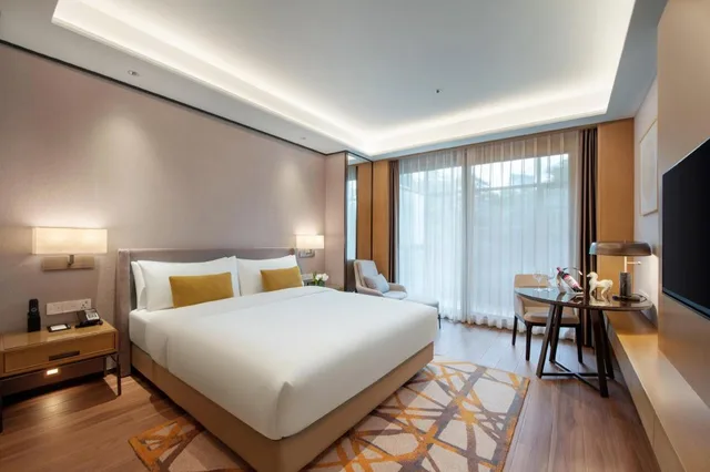 شقة بسرير كوين بإطلالة على المدينة بغرفة نوم واحدة، Dongguan Forum Hotel and Apartment 1/6