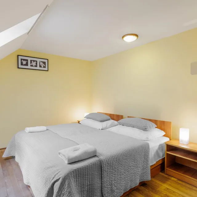 غرفة بسرير مزدوج أو سريرين منفصلين بحمام مشترك، Stary Pivovar Hotel 6/9