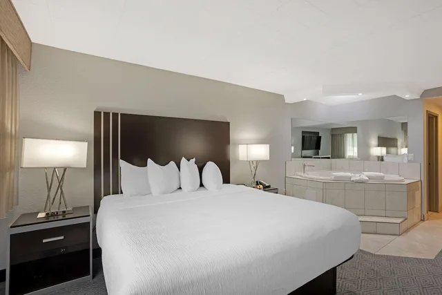 غرفة قياسية بسرير كينج بحوض جاكوزي، Best Western Plus Reading Inn & Suites 3/7