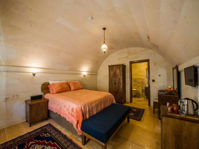 غرفة ديلوكس بسرير كوين بإطلالة على الحديقة، Lucky Cave Cappadocia 1/5