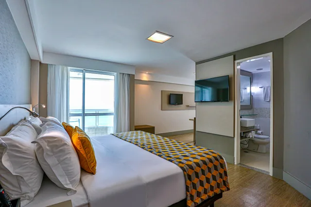 غرفة ديلوكس بسرير مزدوج بإطلالة على البحر، Radisson Hotel Recife 2/3