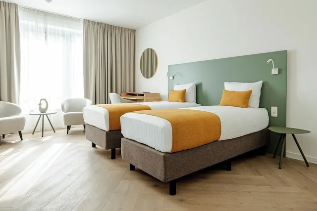 استوديو ديلوكس بسريرين منفصلين، Diamant Suites Brussels EU 1/2