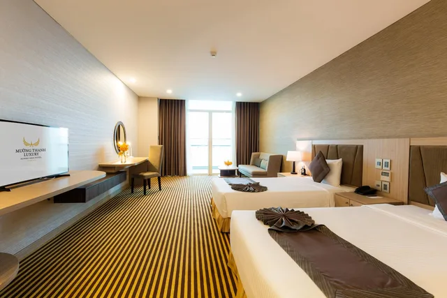 غرفة ديلوكس بسريرين منفصلين بإطلالة على النهر، Muong Thanh Luxury Khanh Hoa Hotel 1/1