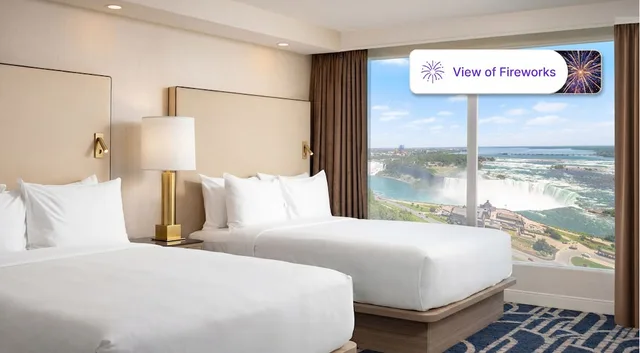 Presidential, Panoramic, Premium, Family, Suite, 1 King and 2 Queen Beds, Falls View، Embassy Suites By Hilton Niagara Falls Fallsview 3/6
