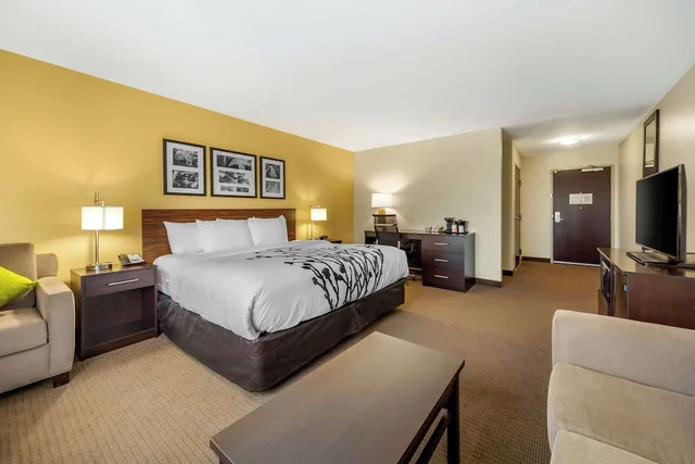 جناح بسرير كينج مع أريكة لذوي الإعاقة، Sleep Inn & Suites Lincoln University Area 2/5