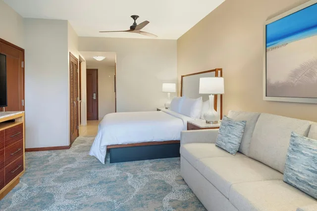 غرفة بسرير كينج بإطلالة على الحديقة بشرفة مع أريكة، Marriott S Maui Ocean Club Lahaina Napili Towers 3/6