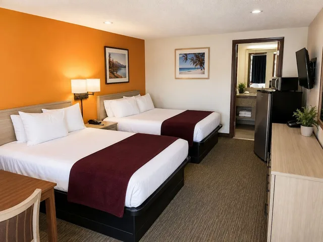 غرفة بسريرين مزدوجين للمدخنين، Sunrise Inn 1/5