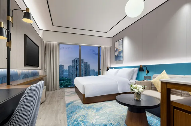 غرفة بسرير كينج، Hilton Garden Inn Yichang Yiling 2/3