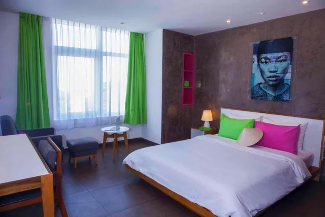 غرفة ديلوكس بسرير كوين بإطلالة على المدينة، G8 Center Hotel Saigon 3/10