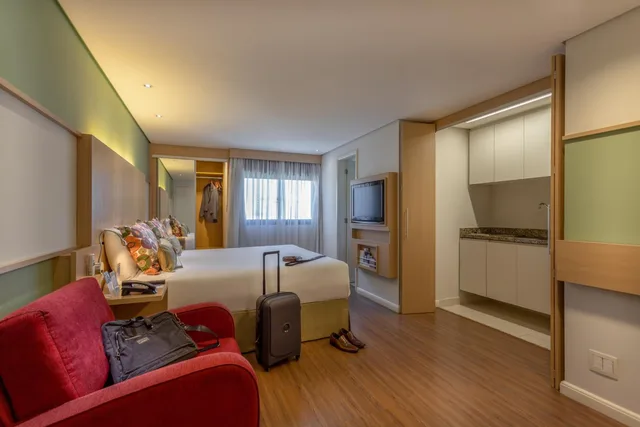 غرفة فاخرة بسرير كوين بمطبخ، Mercure Sao Paulo Nacoes Unidas 8/10