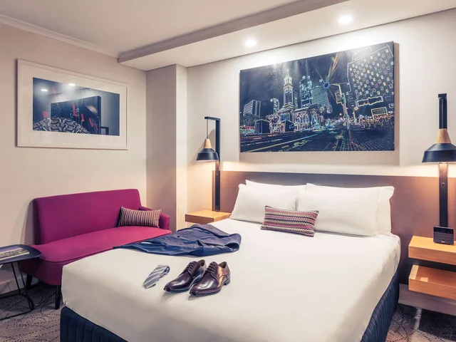 غرفة سوبيريور بسرير كوين بإطلالة على المدينة، Mercure Brisbane King George Square 4/7