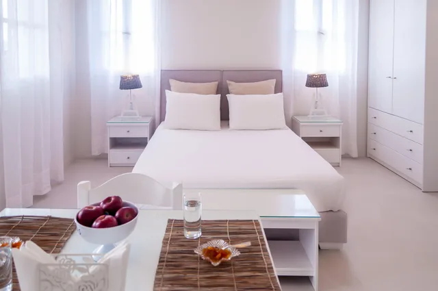 استوديو سوبيريور بسرير مزدوج بإطلالة على البحر، Milos Bay Suites 1/5
