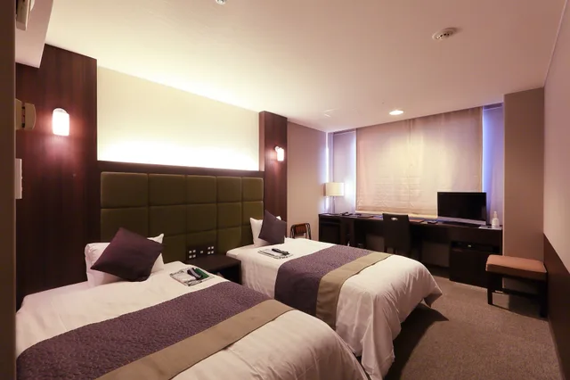 Room, Twin Beds, Hotel Binario Saga Arashiyama 2/3