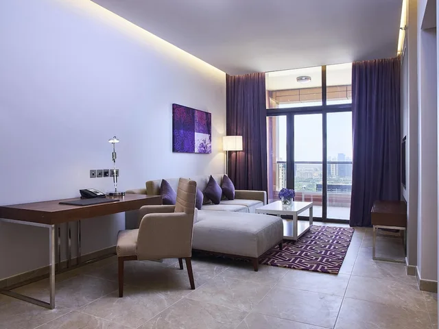 شقة بسريرين كوين بإطلالة على المدينة بغرفة نوم واحدة، Mercure Dubai Barsha Heights Hotel Suites and Apartments 7/9