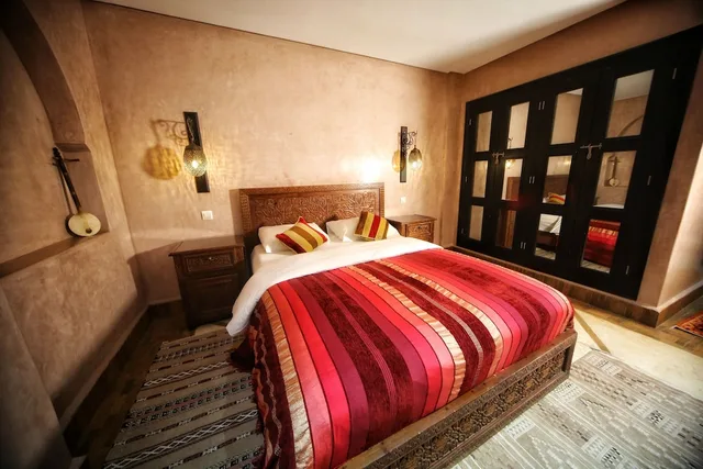 غرفة بسريرين منفصلين بحمام خاص، Riad Dar Haven 1/6