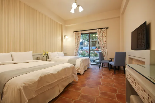 غرفة رباعية بسريرين مزدوجين، Yo Shen Jing Resort 1/5