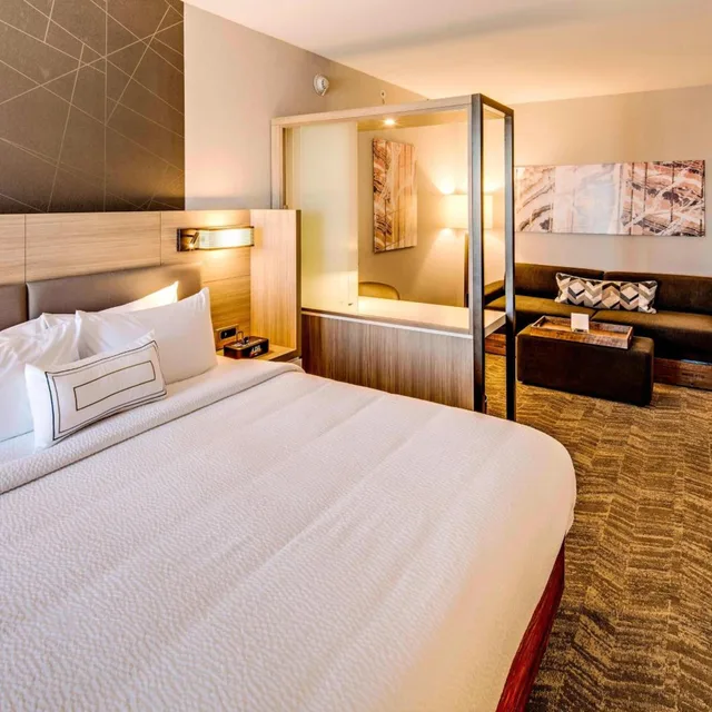 جناح بسرير كينج مع سرير سحّاب إضافي مع أريكة لذوي الإعاقة، Springhill Suites Dayton Vandalia 1/4