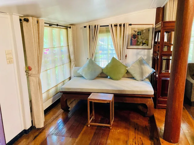 غرفة ديلوكس بسرير كينج بإطلالة على الحديقة، Ban Kaew Villas 1/10