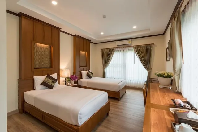 غرفة قياسية بسريرين منفصلين بإطلالة على الحديقة، Horizon Village And Resort 5/8