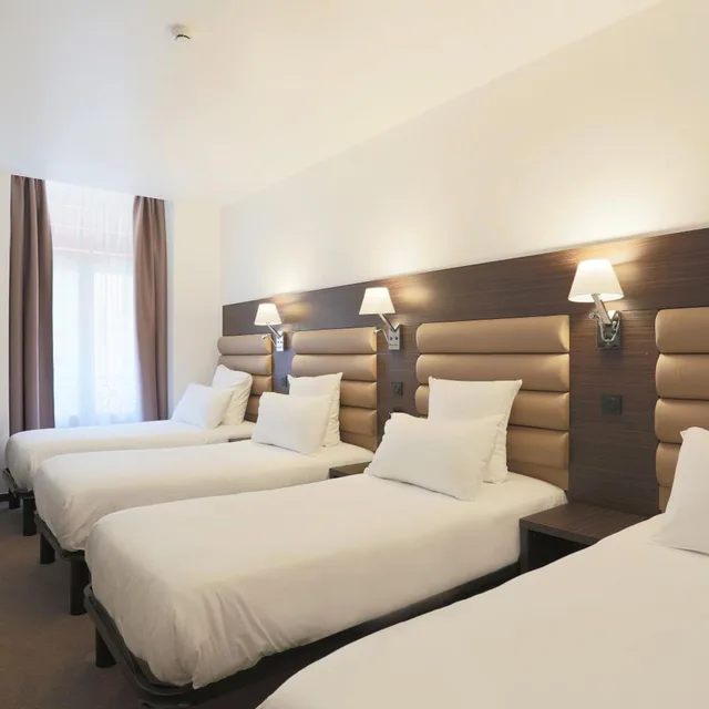 غرفة رباعية بسرير مزدوج، Hotel & Appartements Monsigny Nice 5/10