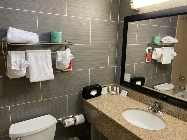 غرفة قياسية بسرير كينج، Ramada By Wyndham Rochelle Park Near Paramus 4/4