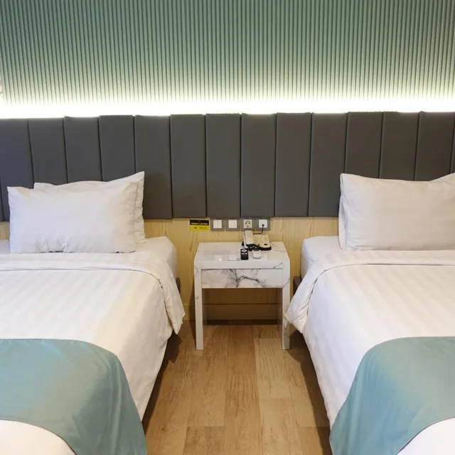 غرفة بسرير مزدوج أو سريرين منفصلين، Grand Kangen Hotel Urip Sumoharjo 8/10