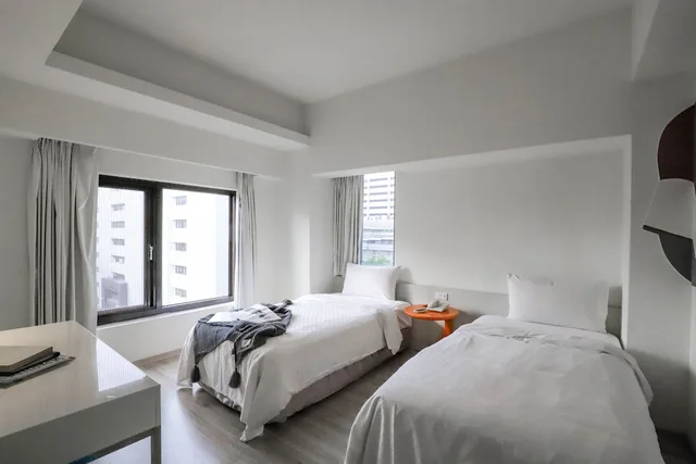 غرفة قياسية بسريرين منفصلين، Hotel Initial-Taichung 4/10