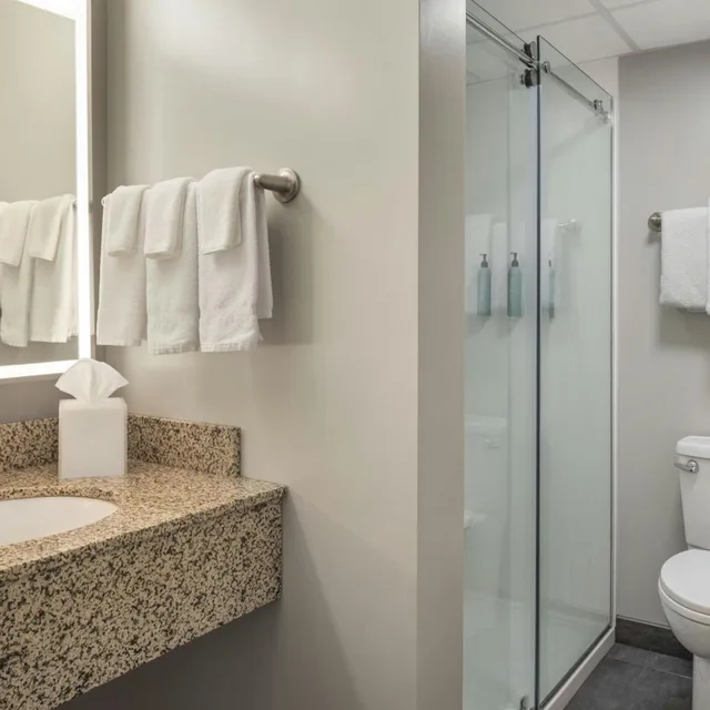 غرفة كبيرة بسرير كينج مع أريكة، Courtyard By Marriott La Crosse 3/5