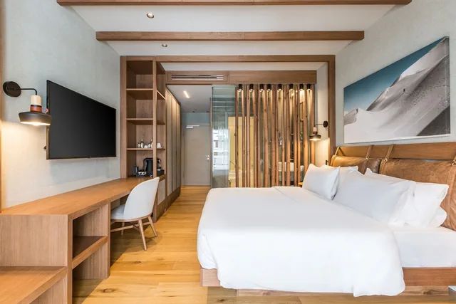 غرفة سوبيريور بسريرين منفصلين بإطلالة على الجبل، Grand Hotel Savoia Cortina d'Ampezzo, A Radisson Collection Hotel 3/9