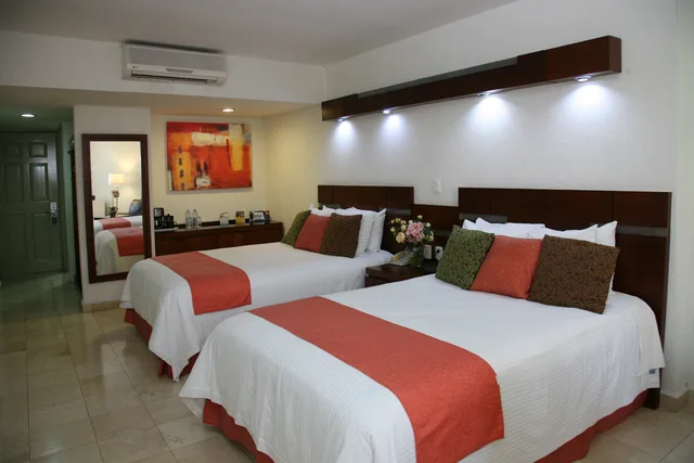 غرفة بسريرين، Hotel Poza Rica Centro 1/2