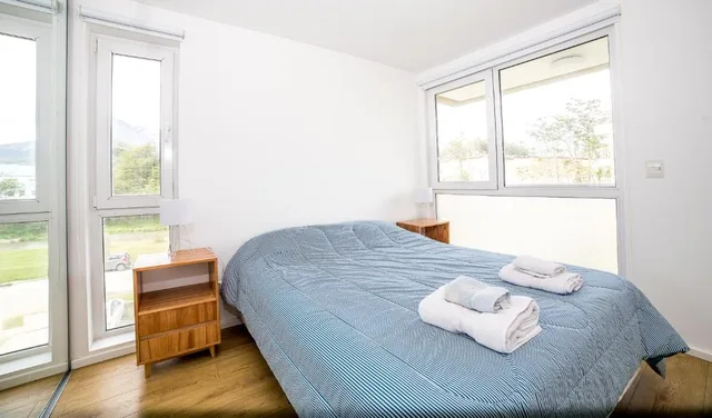 غرفة بإطلالة على الجبل بشرفة بغرفتين، Terrazas Del Beagle Apartamentos 1/3