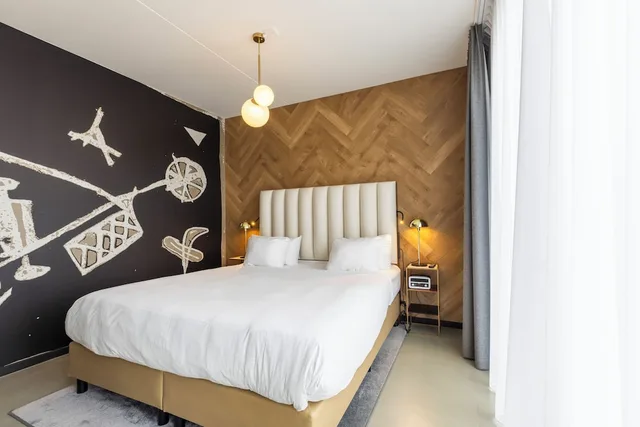 غرفة كومفورت بسرير كينج، Fletcher Boutique Hotel Slaak-Rotterdam 2/5