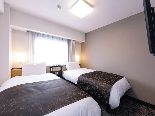 غرفة بسريرين منفصلين، Apa Hotel Saga-Ekimae-Chuou 1/5