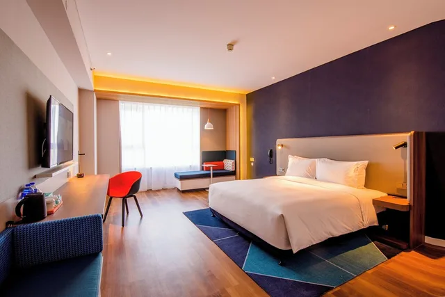 غرفة قياسية بسرير كوين، Holiday Inn Express Yinchuan Downtown 3/9