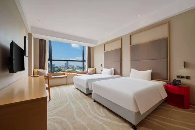 غرفة بسريرين منفصلين، Ramada Encore by Wyndham Jintang 2/2
