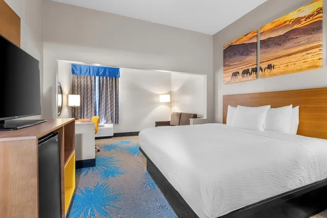 جناح ديلوكس بسرير كينج بحوض جاكوزي للمدخنين، Days Inn Suites By Wyndham Ridgeland 1/5