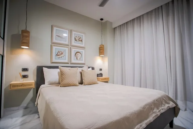 شقة تنفيذية بسريرين كوين بإطلالة على المسبح بغرفتي نوم مع أريكة بجاكوزي، Xeliter Cana Rock Punta Cana 1/6